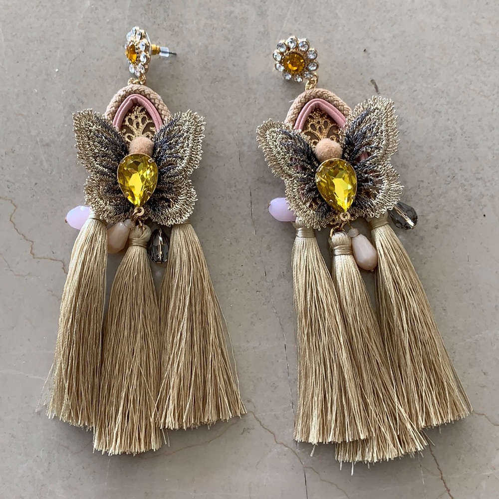 Tassel drop earrings